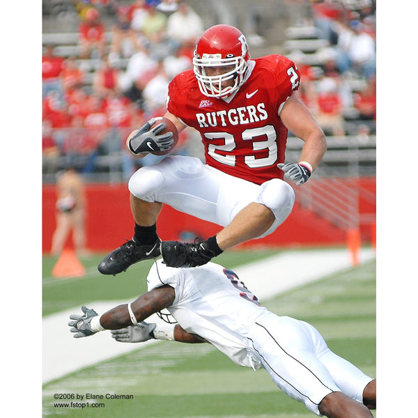 Rutgers Nike Football Jersey Brian Leonard 23 Mens Large Authentic Red Vintage