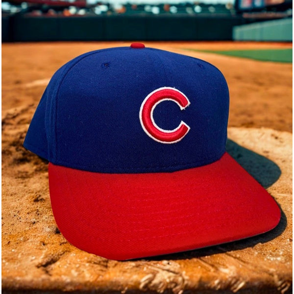 Chicago Cubs MLB New Era Snapback Hat Made In USA Wool Cap M/L 90’s Vintage