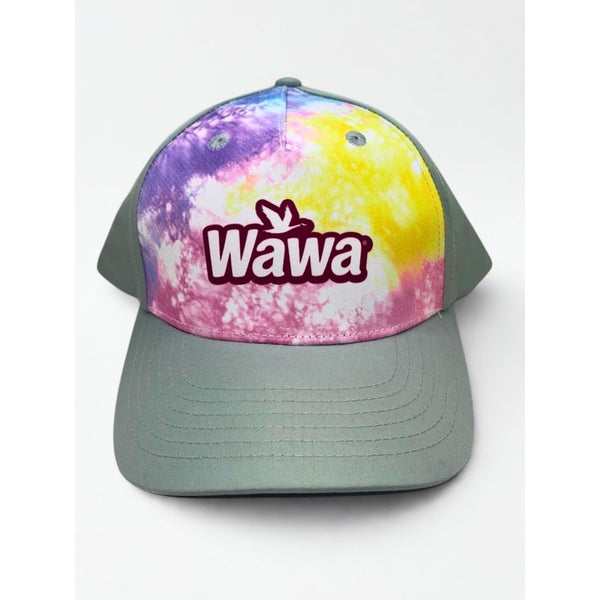 Wawa Hoagiefest 2026 Tie Dye Employee Hat Gray Snapback Adjustable Cap Rare