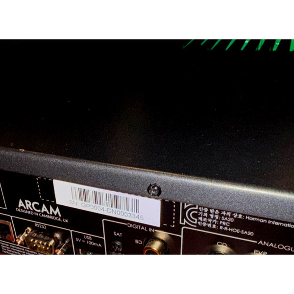 Arcam SA20 Class G Stereo Integrated Amplifier With Built-In DAC Full Warranty