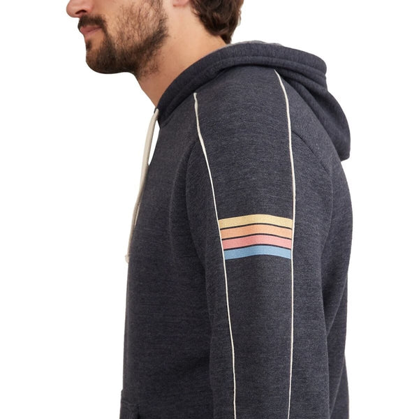 Marine Layer Banks Varsity Hoodie Men's Medium Navy Tri-Blend Pullover NWOT
