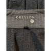 Greyson Tate Mockneck Pullover Men's M Gray Herringbone 1/4 Zip Golf Stretch