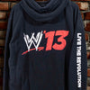 CM Punk WWE 2K13 Zip Hoodie Sweatshirt Live The Revolution Black Mens Large