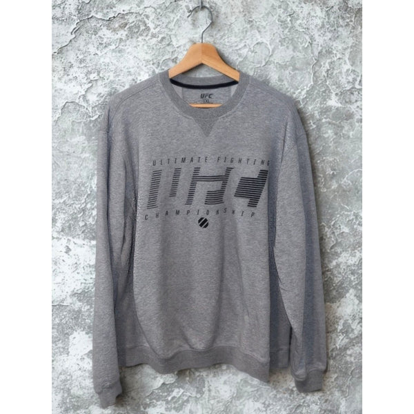 UFC Ultimate Fighting Championship Sweatshirt Mens XL Gray Crewneck MMA NWOT
