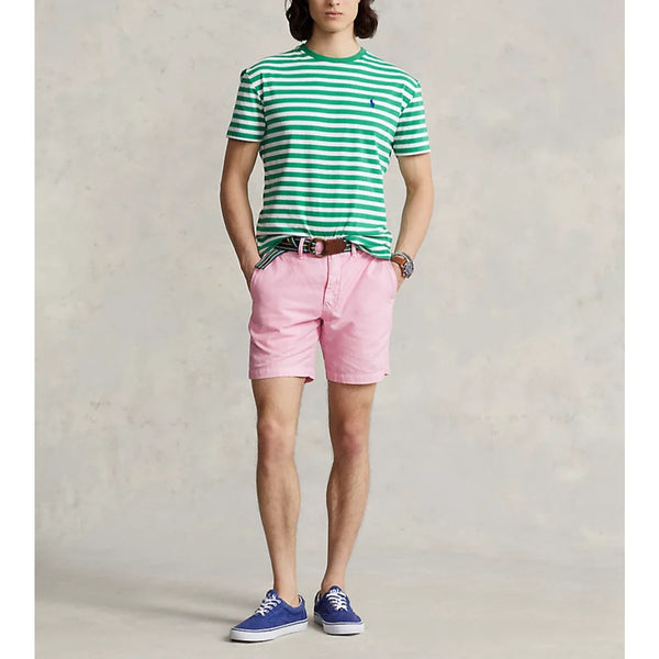 Polo Ralph Lauren 8-Inch Straight Fit Linen Cotton Shorts Pink Sz. 31 NWT