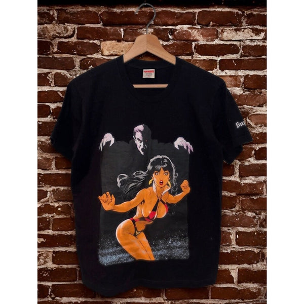 Supreme Vampirella Tee Black SS17 Medium Made USA Pre Shrunk Cotton EUC