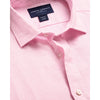 Charles Tyrwhitt Linen Shirt Sz. Large Pink Button Up Slim Fit Short Sleeve NWOT