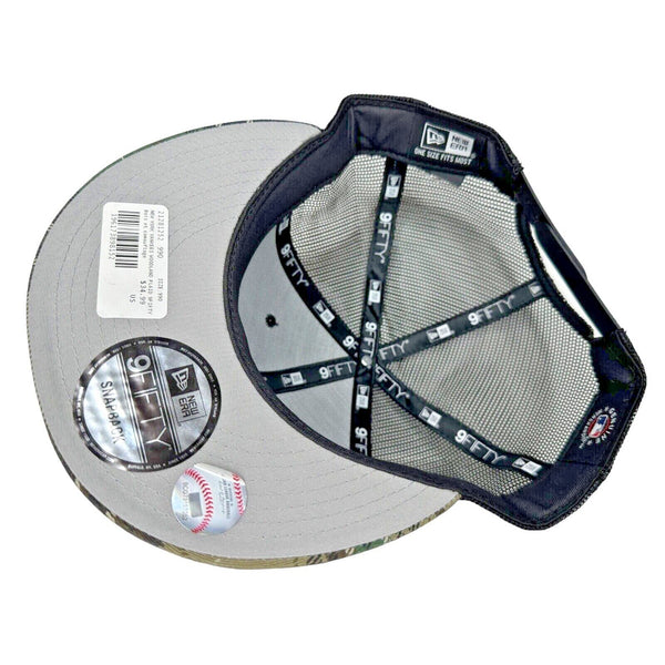 New York Yankees New Era MLB Woodland Plaid Camo Trucker 9FIFTY Snapback Hat