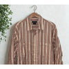 J. Peterman Shirt Men XL Striped Double Pocket Button Up Long Sleeve Portugal
