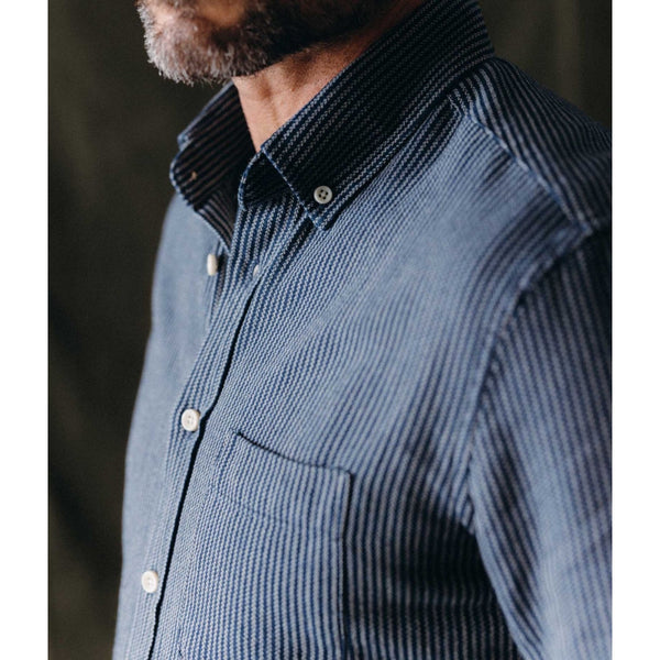 Taylor Stitch The Jack Roped Indigo Button Down Shirt Mens 44 XL NWOT MSRP $138