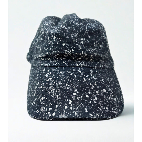 Lululemon Race To Place Run Hat 2.0 Black White Splatter EUC Adjustable