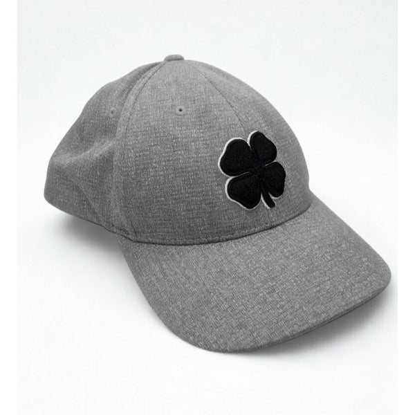 Black Clover Hat Cap Size L/XL Flex Fitted Gray Live Lucky EUC