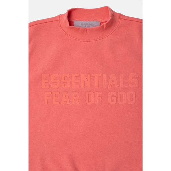 Fear of God Essentials Sweatshirt Vest Adult Size 12 Pink Coral Mock Neck Fleece