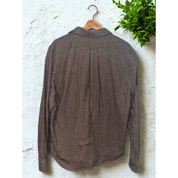 Todd Snyder Alaskan Chamois Shirt Mens M Brown Flannel Overshirt Shacket Cotton