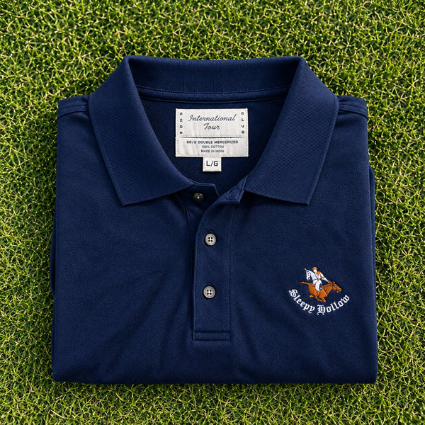 Sleepy Hollow Country Club Golf Polo Shirt Izod Club International Tour Sz L VTG