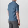Vuori Strato Tech Polo Large Heather Blue Performance Stretch Golf Polo V188