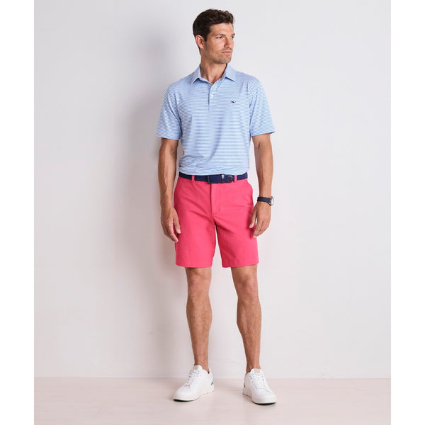 Vineyard Vines On-The-Go Shorts 42 Red Performance 9 Inch Stretch Golf EUC