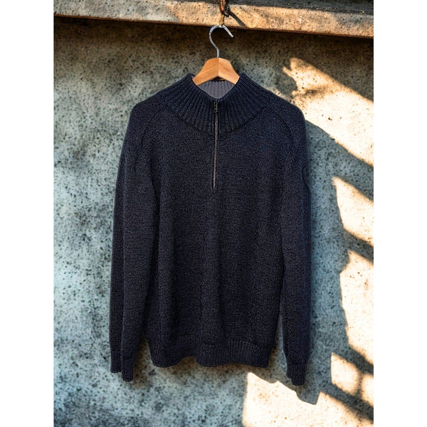 Lamborghini Automobili 1/4 Zip Sweater XL Merino Wool Made in Italy Authentic