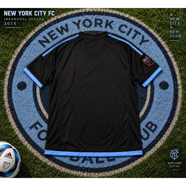 NYCFC Adidas 2015 Away Soccer Jersey Men's L Inaugural Season ClimaCool Rare