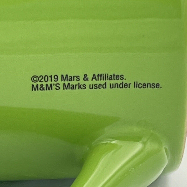 M&M’s World “I Melt for No One” Green M&M Mug Cup 2019 Ceramic Coffee Tea