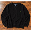 Polo Ralph Lauren V-Stitch Crewneck Sweatshirt Black Pony Logo 2XLT Vintage