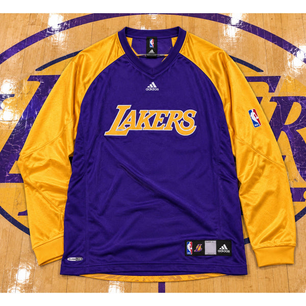 Los Angeles Lakers 2007 Adidas Shooting Shirt Warm Up Kobe Era Sz. Medium