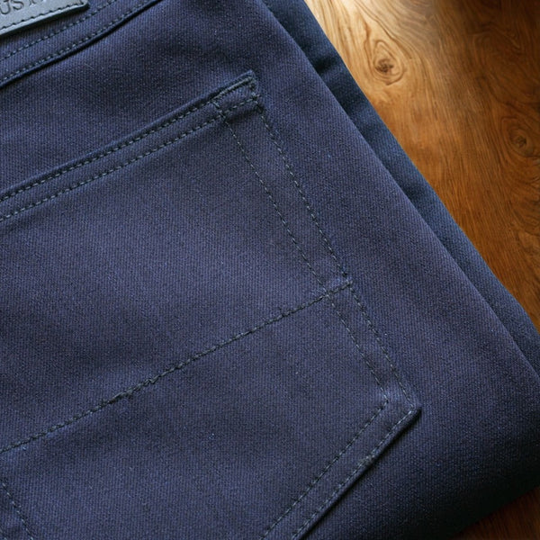 GUSTIN #123 Plant Dye Indigo Slim Straight Fit Denim Jeans Size 34 X 30