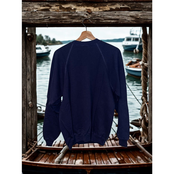 Cape Cod Crewneck Hanes XL USA Made Harborside Graphics Navy Vintage 1987