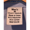 Jersey Mike's Subs Shirt Mens Medium Blue Short Sleeve Button Uniform