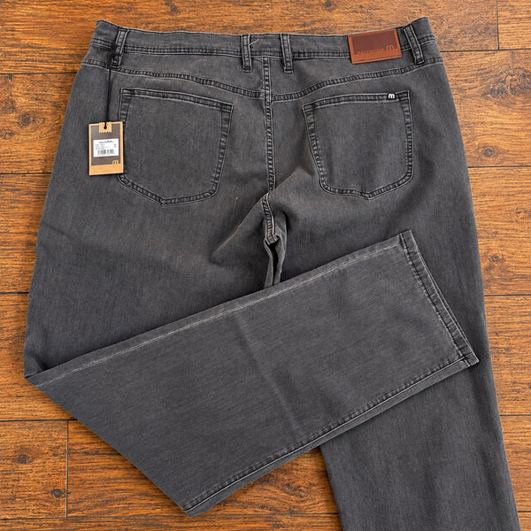 Travis Mathew Legacy Featherweight Stretch Jeans Vintage Charcoal Mens 38x34 NWT