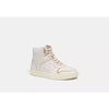 Coach Hi Top Sneakers CD304 Chalk Coated Canvas Women’s Sz 11B NIB MSRP $229
