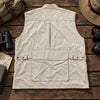J Peterman Safari Photography Utility Vest XL Cotton Fishing Hunting Travel 5841