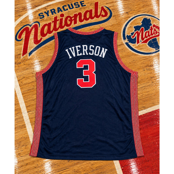 Syracuse Nationals Allen Iverson Reebok D'Funkd Jersey 4XL Terry Cloth Y2K NBA