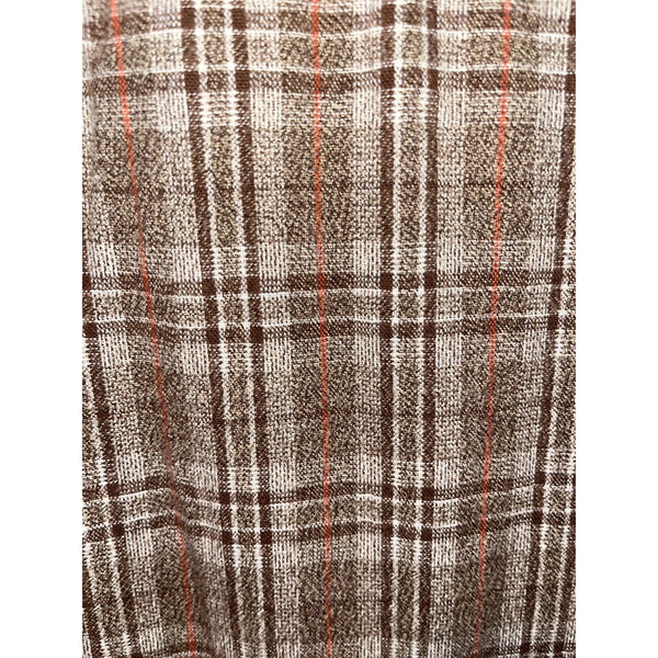 Woolrich Flannel Mens Sz L Shirt Long Sleeve Button Up Plaid Cotton Barley Twist