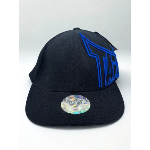 Tapout Y2K Hat Cap Black Blue Embroidered Logo L/XL Flex UFC MMA NWT