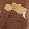 Patagonia Reversible Bivy Down Vest Men's XL Moose Brown Sherpa Fleece $229