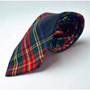 The Scotch House Black Stewart Scottish Tartan Wool Tie Plaid Scotland Vintage