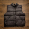 Polo Ralph Lauren Hooded Down Puffer Vest Brown Quilted Vintage Men's Medium