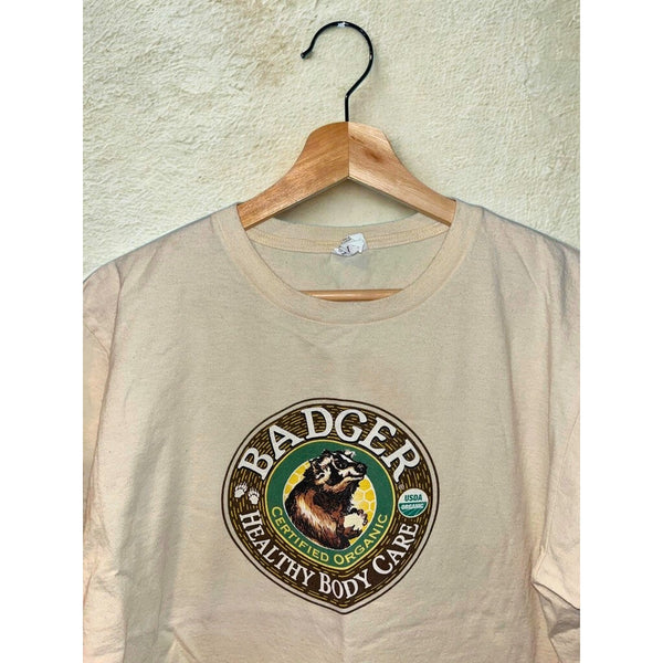 Badger Balm Healthy Body Care Organic T-Shirt Men’s Size L EUC