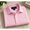 Charles Tyrwhitt Linen Shirt Sz. Large Pink Button Up Slim Fit Short Sleeve NWOT