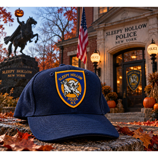 Sleepy Hollow Police NY Snapback Hat Vintage Nissin Headless Horseman Logo