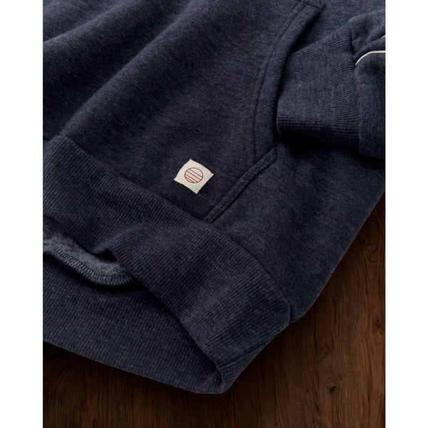 Marine Layer Banks Varsity Hoodie Men's Medium Navy Tri-Blend Pullover NWOT