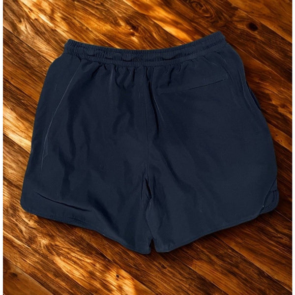Rhoback Grit Gym Shorts 7" Lined Stretch Black Athletic Large Performance NWOT