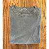 Buck Mason Curved Hem Slub Cotton T Shirt Sz. Small Gray Made in USA BM11001.102