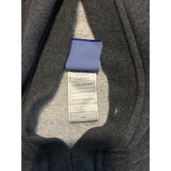 New England Patriots Hoodie M Gray Bill Belichick Y2K Pullover Equipment Reebok