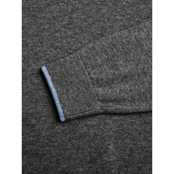 Greyson Koko Wool Cashmere Sweater Hoodie Men's XL Dark Grey Heather $320
