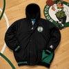 Boston Celtics Starter Hooded Parka Jacket Mens L Vintage 90s NBA Black Green