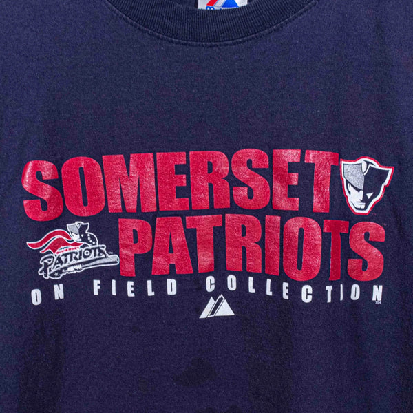 Somerset Patriots Majestic On Field Collection T Shirt 2XL New York Yankees MiLB