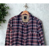 Gap x Pendleton Flannel Shirt Men XL Red Navy Plaid Cotton Double Pocket