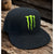 Monster Energy Snapback Hat Black Green Logo Cap Rare Underbrim Print OSFM